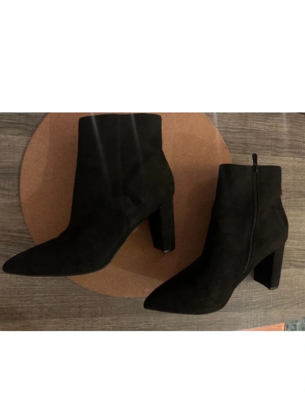 Dream Pairs Black Pointed-Toe Ankle Booties
